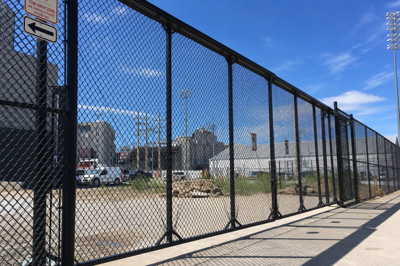 Security fence installation